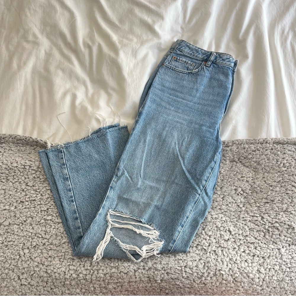 Garage Light Blue Wide Leg Jeans